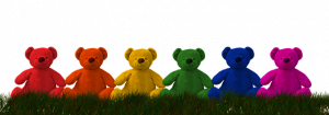 Six teddy bears