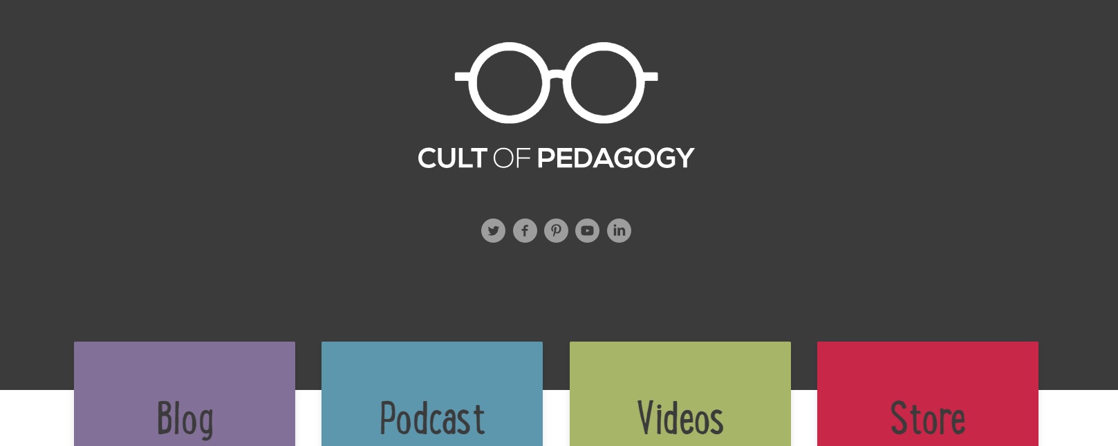 Cult of Pedagogy Website Screenshot