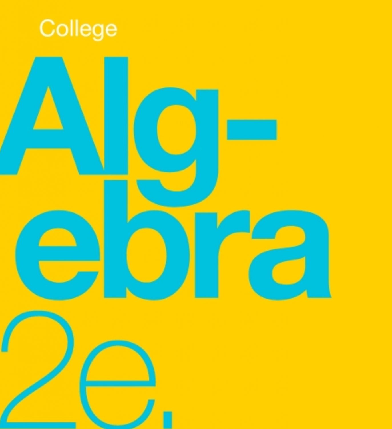 Cover image for College Algebra 2e